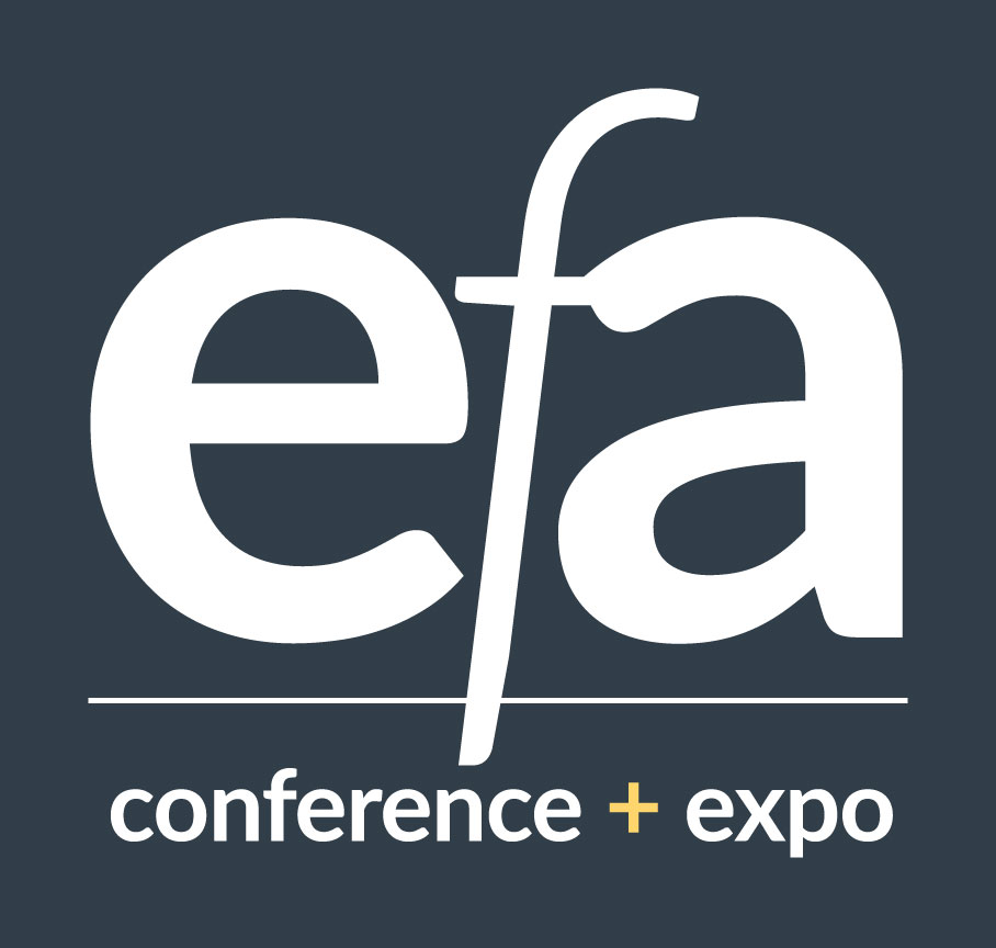 EFA26_logo_Abbv_WhiteOnGray_YellowPlus